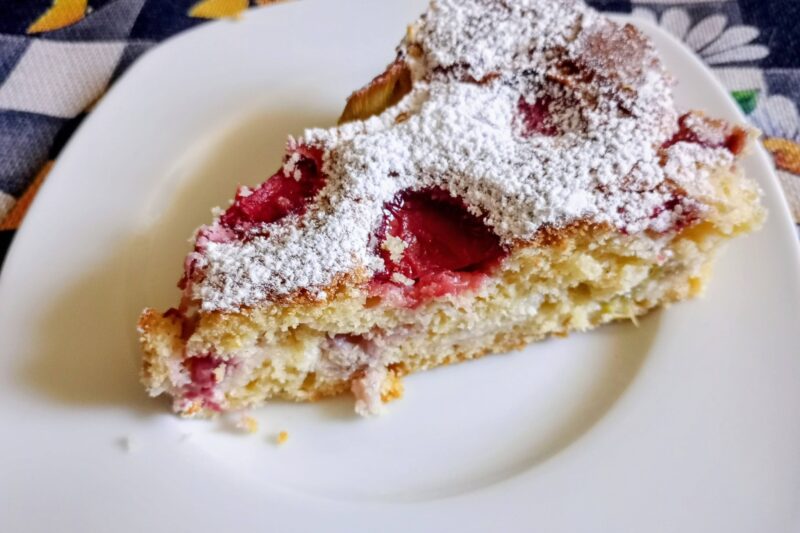 Eper-rebara pite mascarpone krémmel